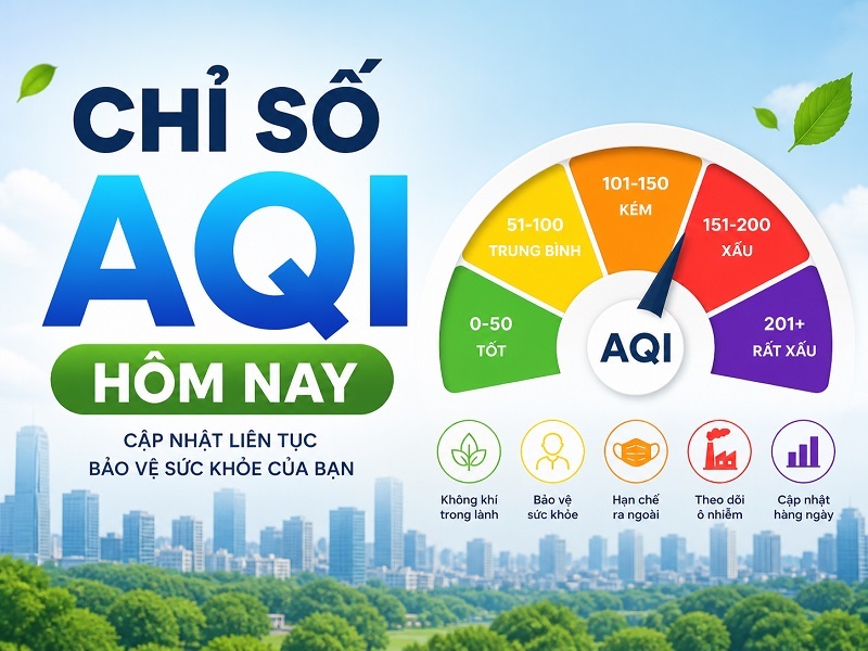 Chỉ số AQI hôm nay