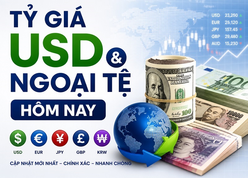 Tỷ giá USD và Ngoại Tệ Hôm nay