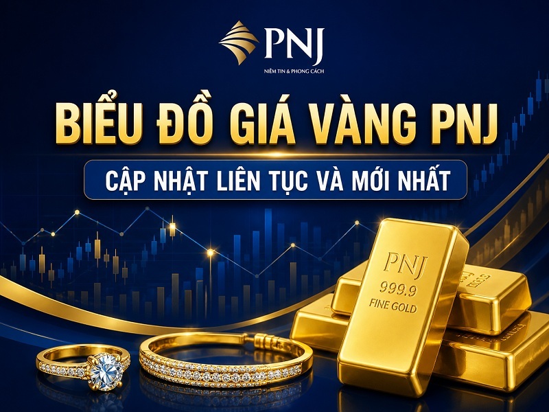 Biểu đồ giá vàng PNJ
