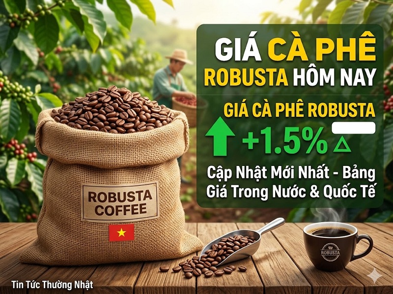 Giá cà phê Robusta hôm nay