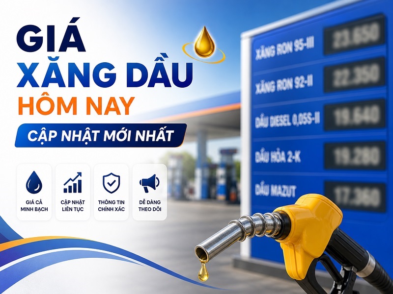 Giá xăng dầu hôm nay cập nhật mới nhất