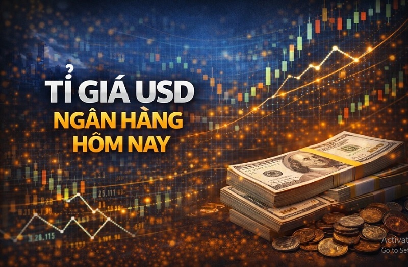 Tỉ giá usd ngân hàng hôm nay